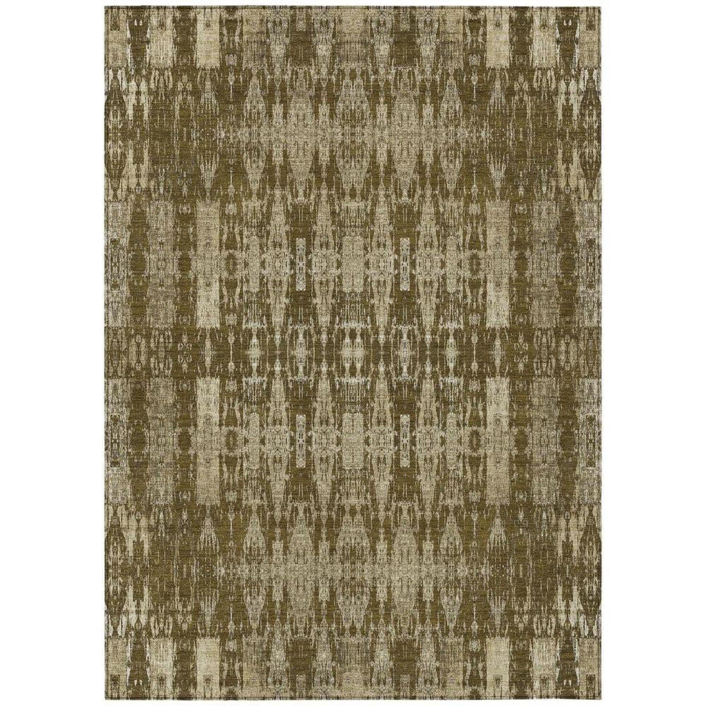 Chocolate, Taupe, Beige 10 ft. x 14 ft. Woven Moroccan Polyester Rectangle Indoor / Outdoor Area Rug price history on PriceWatchPro