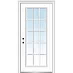 MMI Door 32 In. X 80 In. Classic Right-Hand Inswing 15-Lite Clear Glass ...