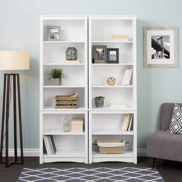 White half deals width bookcase