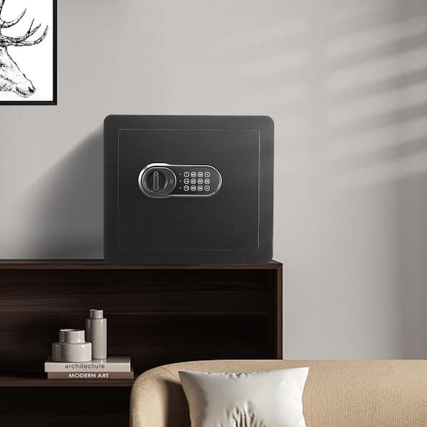 1.2 cu. ft. Home Safe, Steel with Digital Keypad, 2 Keys, Fireproof Bag, Protects Cash, Jewelry, 15.8 x 11.8 x 13.8 in.