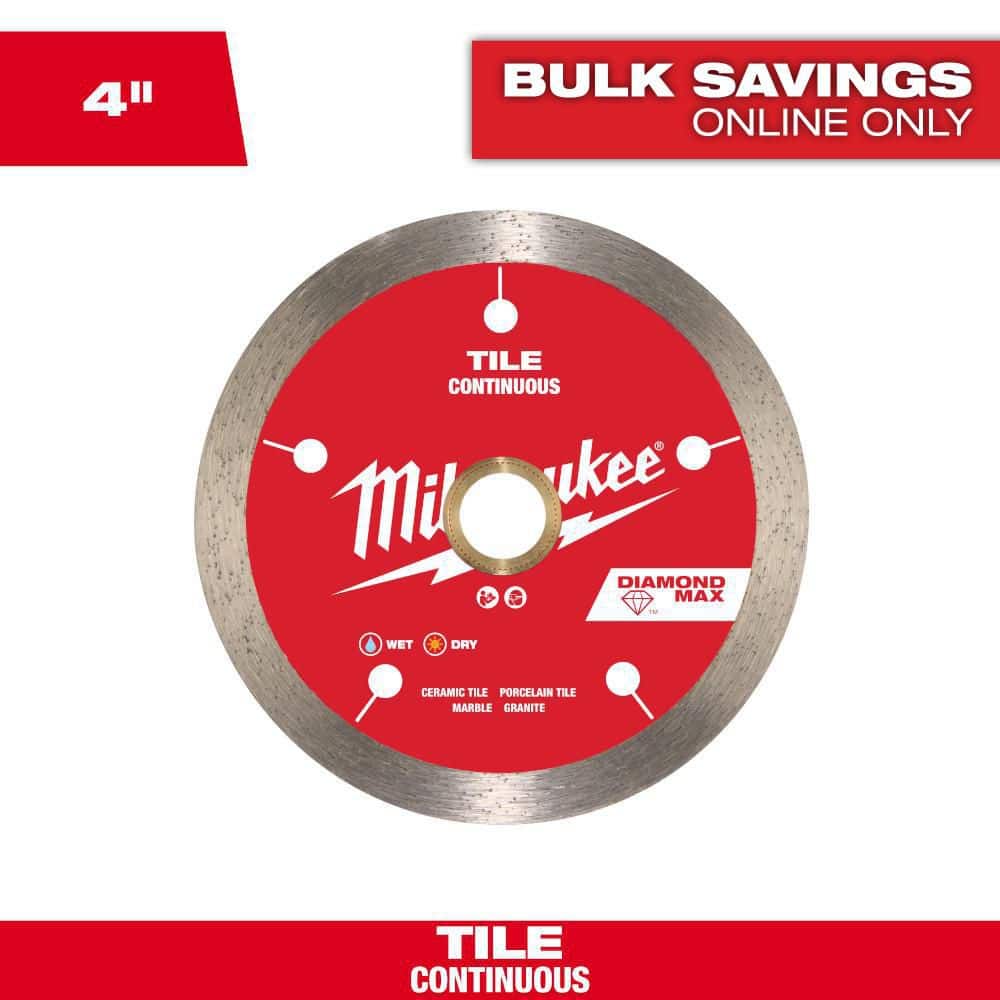 4 in. DIAMOND MAX Continuous Tile Diamond Blade price history on PriceWatchPro