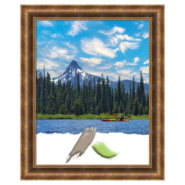 Amanti Art Manhattan Bronze Wood Picture Frame Opening Size 22x28 in.