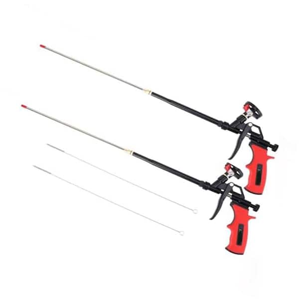 Extended 25 in. Foam Dispensing Gun Teflon Dispensing for Insulation Seal with Easy Clean Design 2-Pack