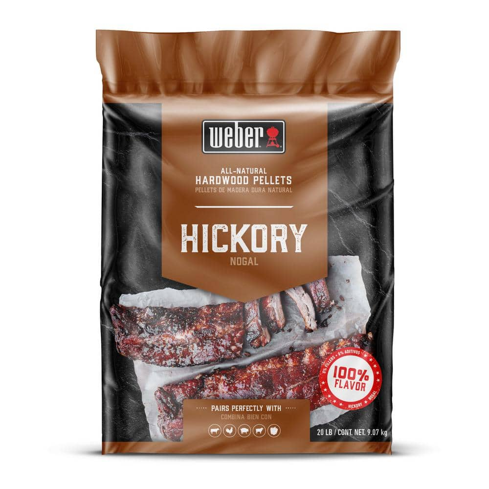 Weber Hickory All-Natural Hardwood Pellets