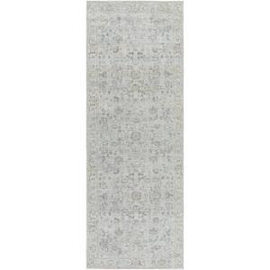 Olympic Light Blue Traditional 3 ft. x 7 ft. Indoor Area Rug