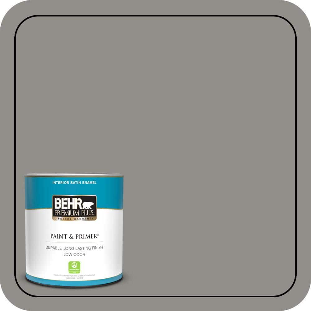 1 qt. #HDC-AC-19 Grant Gray Satin Enamel Low Odor Interior Paint & Primer price history on PriceWatchPro