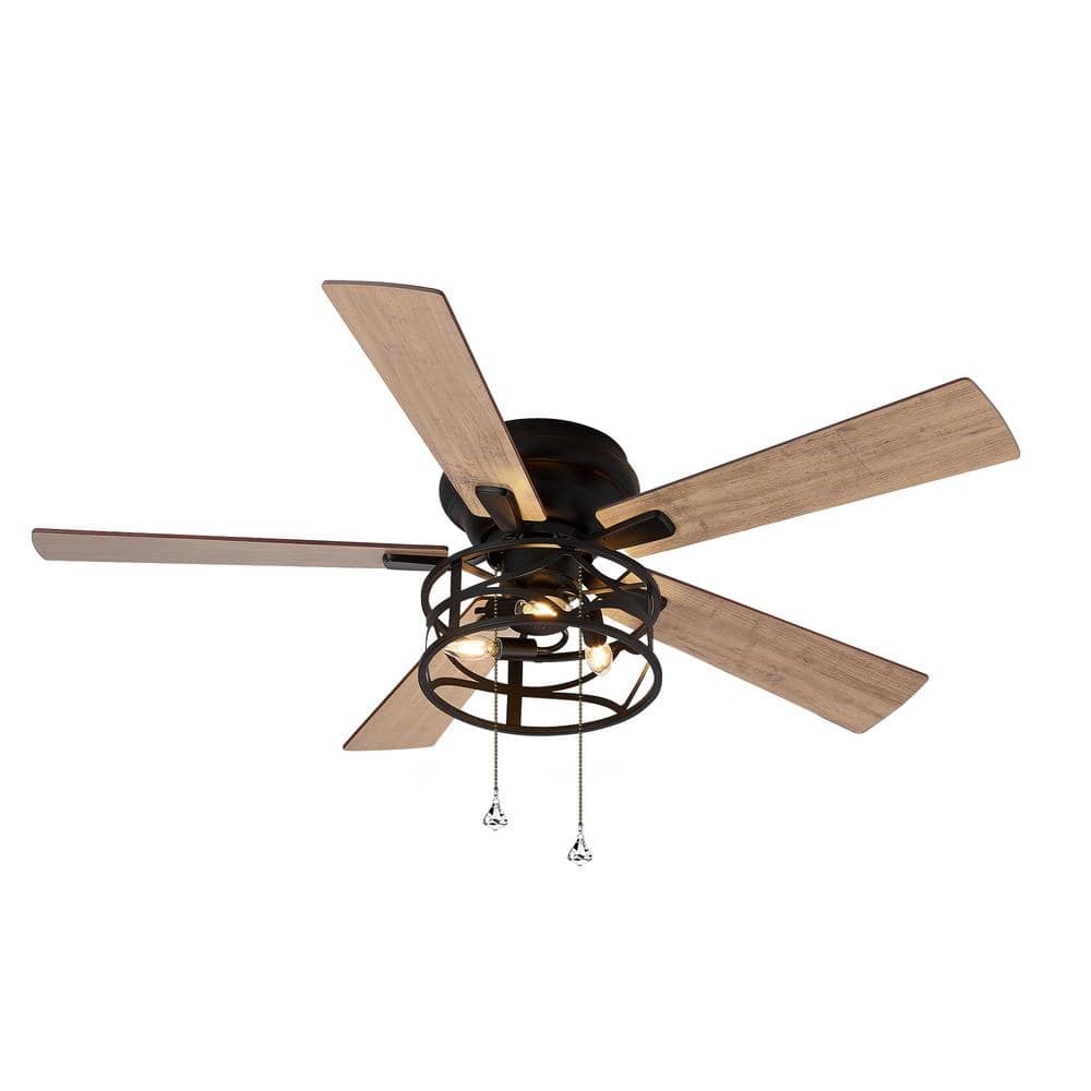 Reviews for Breezary Clement 52 in. Indoor Black Hugger Ceiling Fan