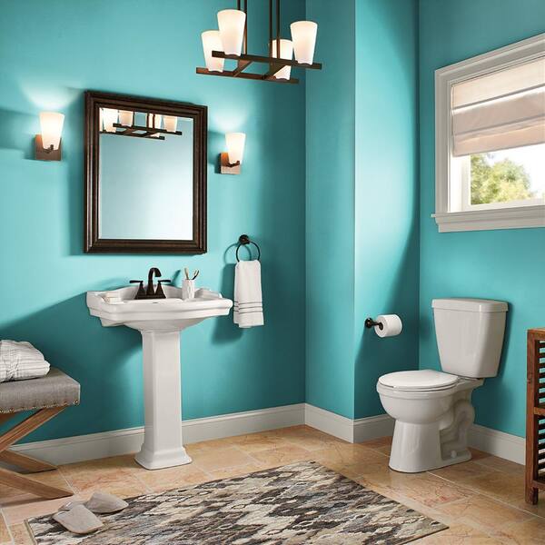 BEHR PREMIUM PLUS 1 gal. #500B-4 Gem Turquoise Flat Exterior Paint