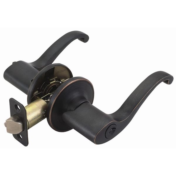 Design House Scroll Oil-Rubbed Bronze Keyed Entry Door Lever