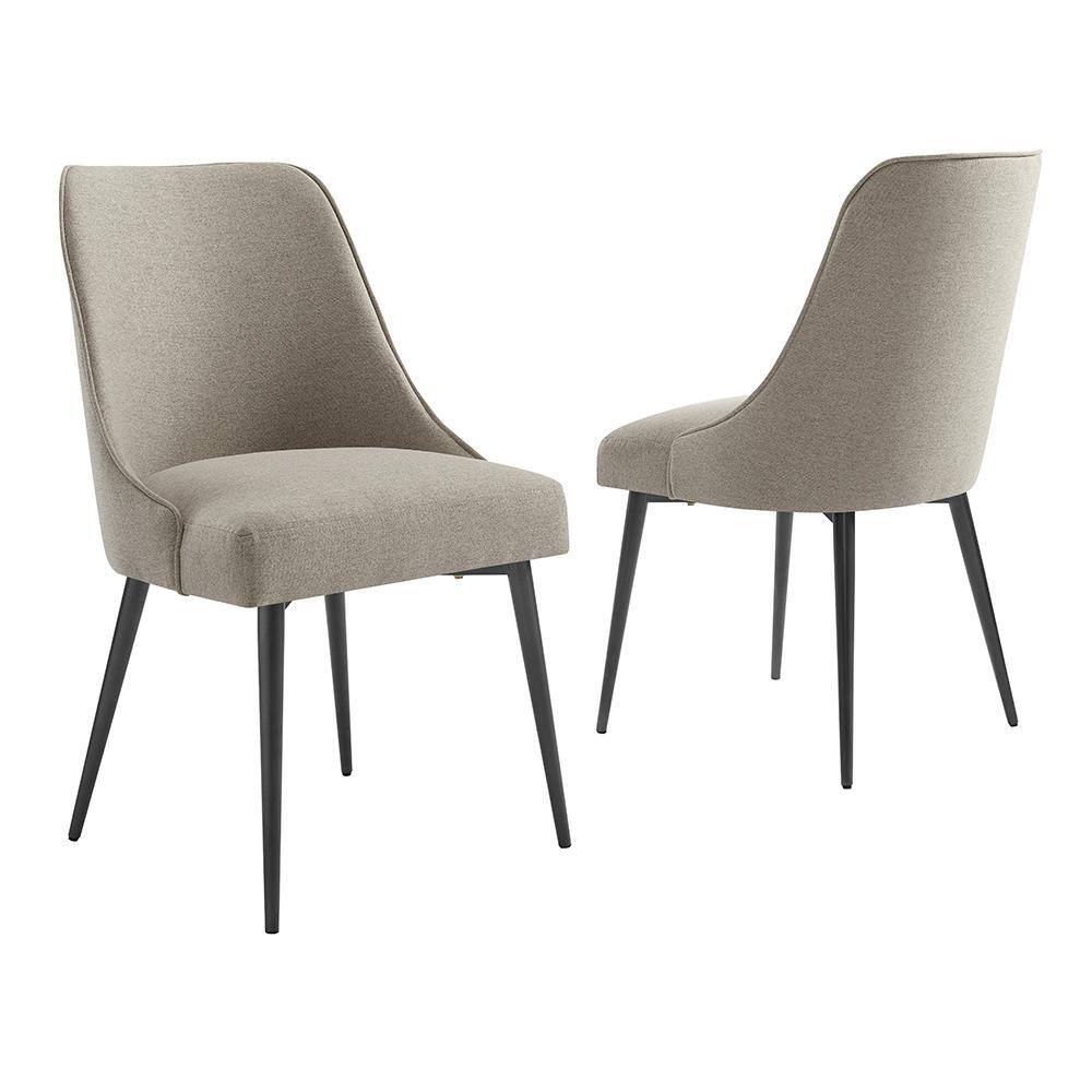 Xena Upholstered Side Chair, Gray - Steve Silver Company