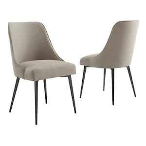 Olson Khaki Polyester Side Chair (Set of 2)