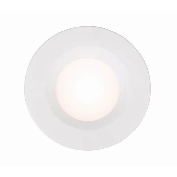 EnviroLite 5 in./6 in. 3500K Cool White Integrated LED Recessed CEC-T20  Baffle Trim in White EVL6733CWH35 - The Home Depot