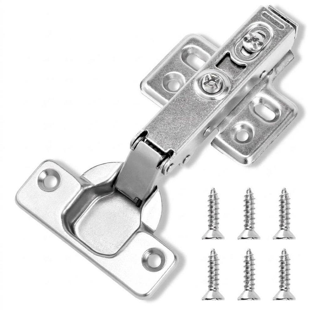 50-Pack European Concealed Frameless Cabinet Hinges 110° Full Overlay Soft Close Steel Quick Release price history on PriceWatchPro