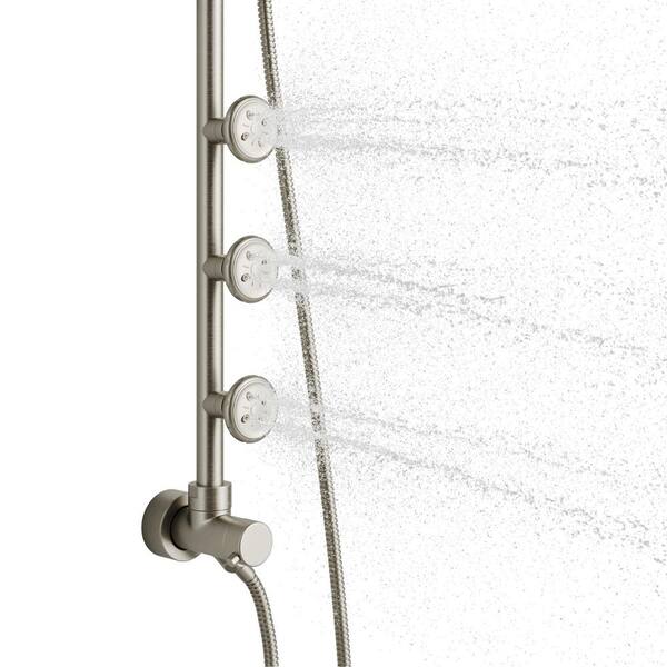 PULSE Showerspas 5-Spray Patterns 1.8 GPM 8 in. Wall Mount Dual