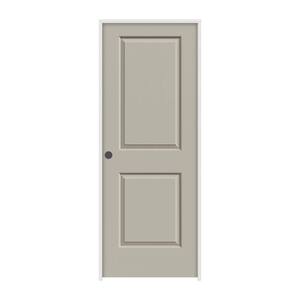 30 in. x 80 in. Cambridge Desert Sand Painted Right-Hand Smooth Molded Composite Single Prehung Interior Door