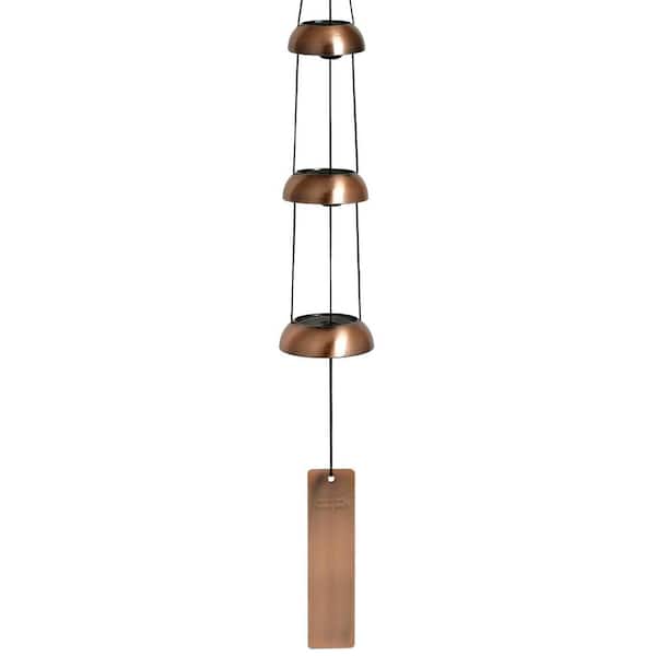 WOODSTOCK CHIMES Signature Collection, Woodstock Temple Bells, Trio, 24 in. Copper Wind Bell