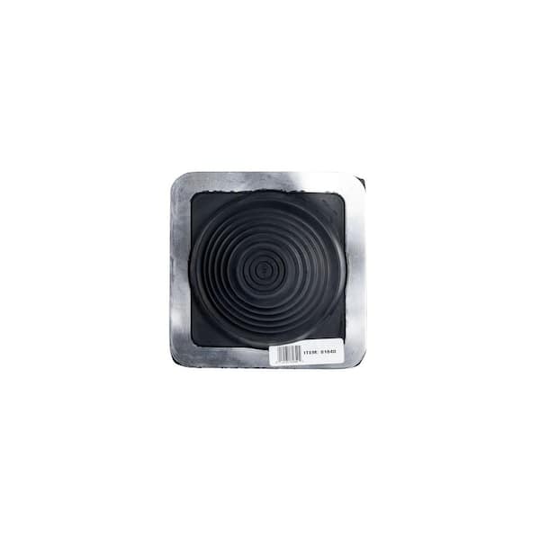 1/4 in. x 5-3/4 in. Aluminum Base Vent Pipe Flashing with Adjustable Rubber Collar in Black 1/4 in. x 5-3/4 in. Aluminum Base Vent Pipe Flashing with Adjustable Rubber Collar in Black