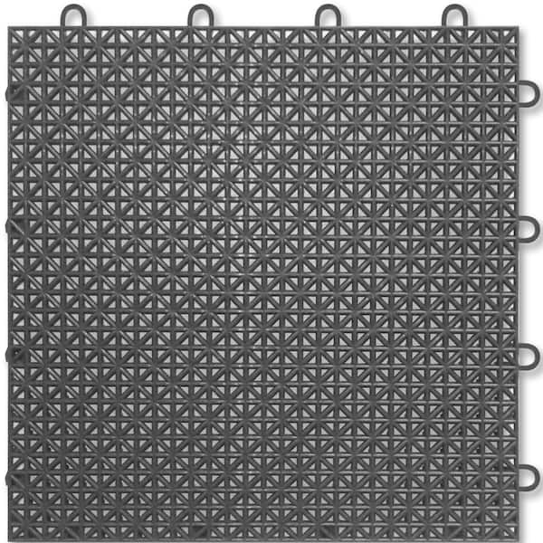 TopDeck 1 ft. x 1 ft. Polypropylene Deck Tile in Granite (40 - Case)