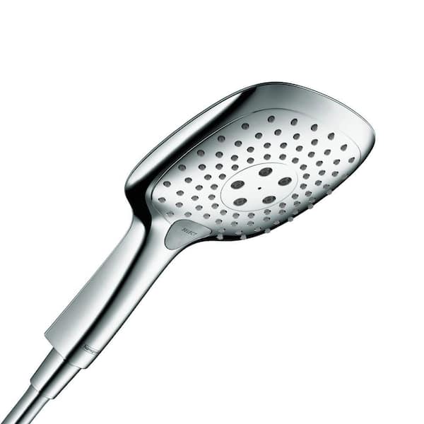 Hansgrohe 3-Spray Patterns with 2.5 GPM 5.25 in. Wall Mount Handheld Shower Head in Chrome
