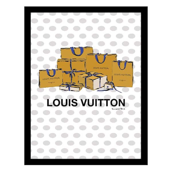 VENICE BEACH Collections High Fashion Glam Shopping Bags by Fairchild Paris 1 Piece Framed Graphic Print Abstract 18 in. x 14 in.