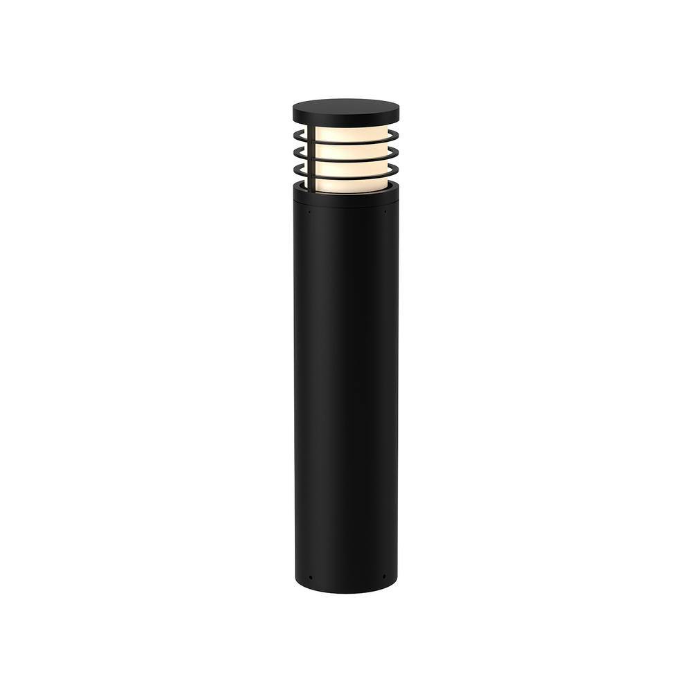 Blaine 29 in. 1-Light 24-Watt Black 120-227-Volt 2500 Lumens Hardwired Integrated LED Exterior Landscape Bollard price history on PriceWatchPro