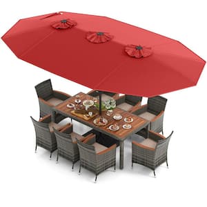 christy brinkley patio umbrella Shop White Sneakers Inspired by Christie at Amazon from $23 this umbrella is made 7.5′ Hex Garden Umbrella Best Choice Products 9ft Patio Market Umbrella with Scallop Trim  UV-Fade-Resistant 210g Canopy  Crank & Tilt  Wind Vent  Heavy-Duty Frame - Navy Fabric:Canvas Navy