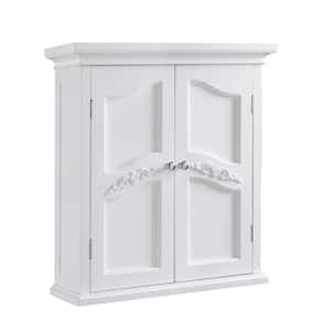 Versailles 22 in. W x  23.75 in. H x 8 in. D Removable Wall Cabinet in White