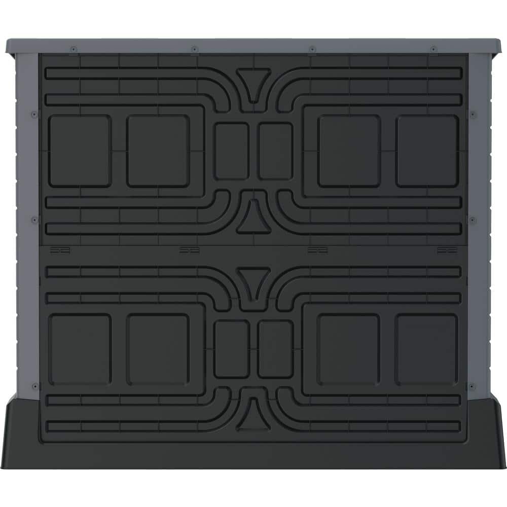Duramax Gray Resin Outdoor Deck Storage Shed with Latching Doors