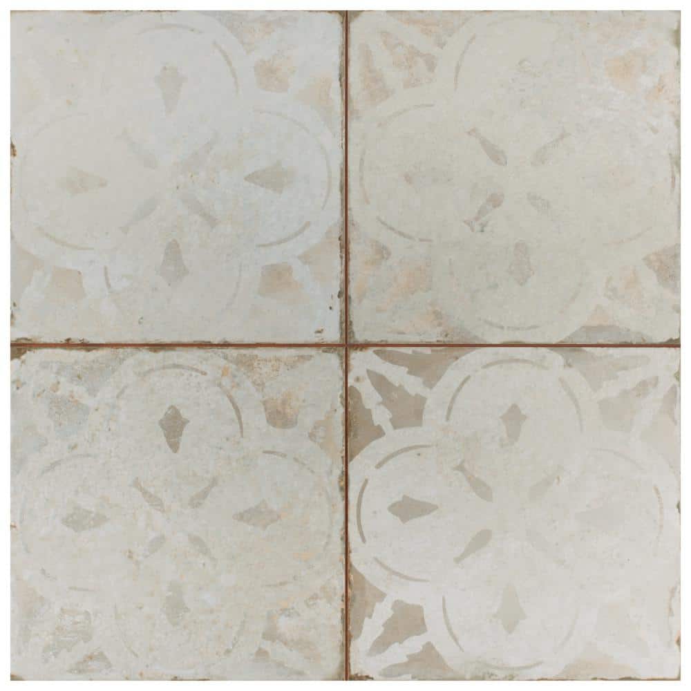 Kings Aurora White 9 in. x 9 in. Ceramic Floor and Wall Take Home Tile Sample price history on PriceWatchPro