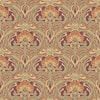 Crown Donovan Burnt Sienna Nouveau Floral Sample Burnt Sienna Wallpaper ...