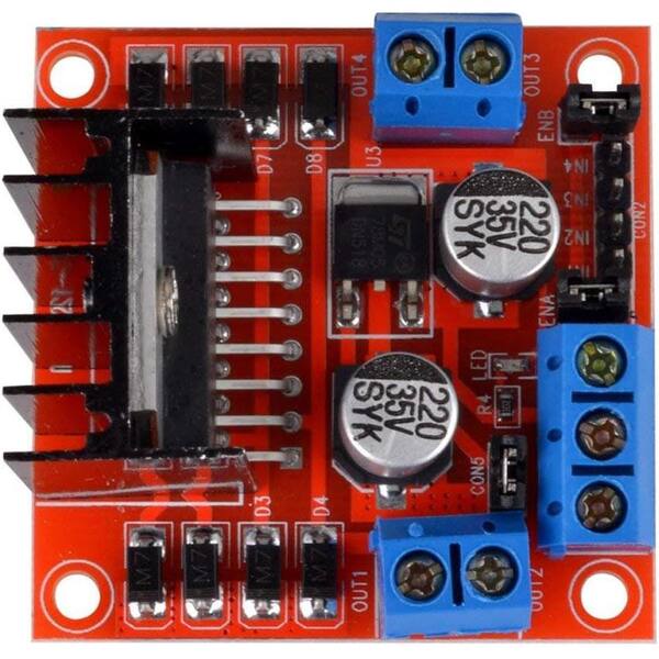 EKIEUDL - 4 pcs. L298N Motor Driver Controller Board Module Stepper Motor DC Dual H-Bridge for Arduino Smart Car EV Charger