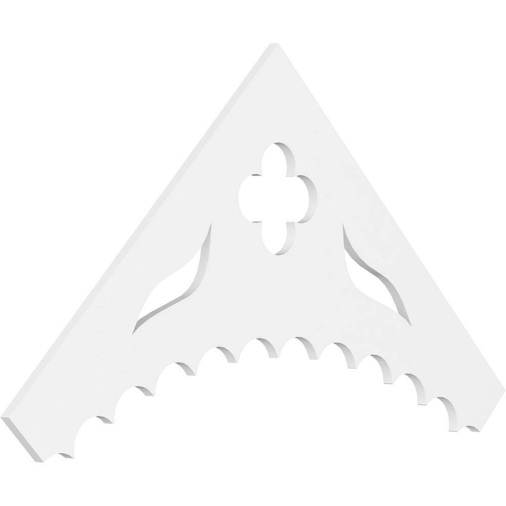 Pitch Wellington 1 in. x 60 in. x 32.5 in. (12/12) Architectural Grade PVC Gable Pediment Moulding price history on PriceWatchPro