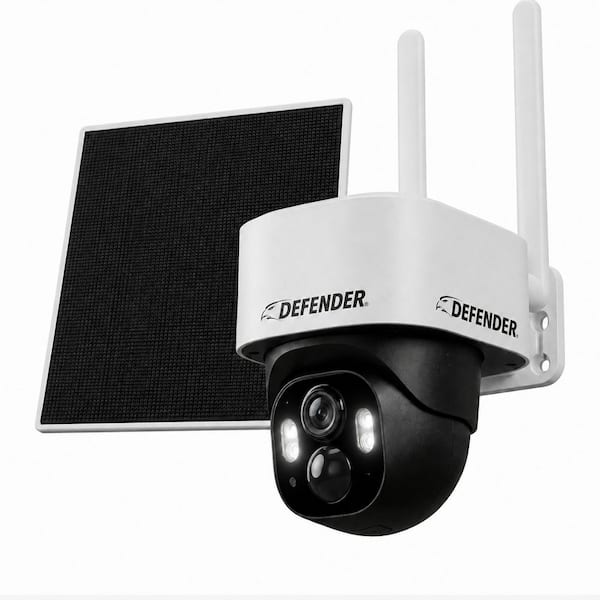 AI 2K+ 4G LTE Frontier Wireless PTZ Security Camera, 5W Solar Panel, AI-Tracking, No WIFI, Paid Data Plan Required