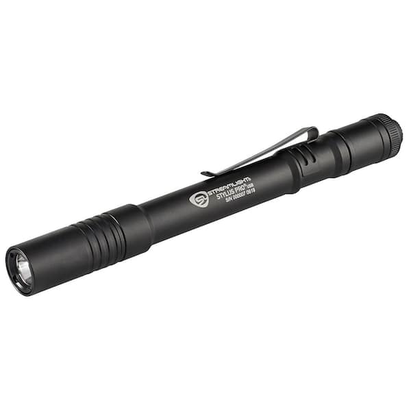 Stylus Pro USB Rechargeable Bright LED Penlight in Black