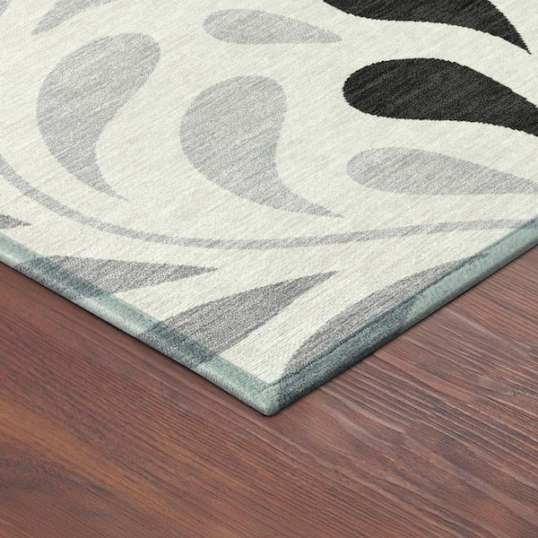 Chantille Machine Washable Indoor/Outdoor Abstract ACN2411 Ivory 2 ft. x 7 ft. Runner Rug