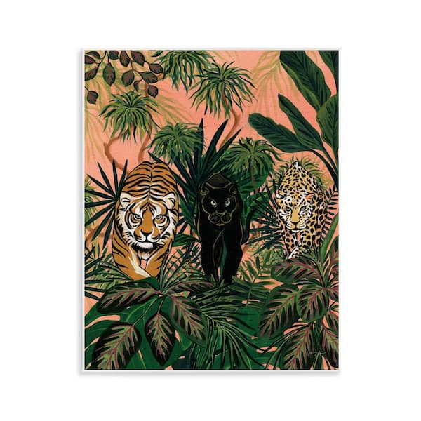 Boho Jungle Prowlers by Yvette St. Amant Unframed Animal Graphic Art Print 14 in. x 11 in.