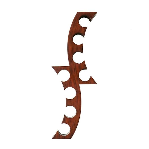 Unbranded Calabria 12-1/2 in. W Wall Mount Wine Rack in Rust