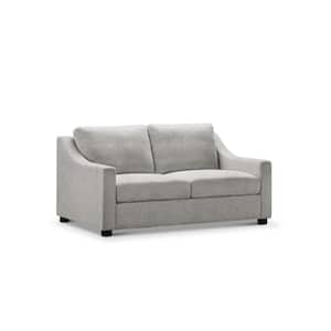 Garcelle 41 in. Wide Gray Loveseat Fabric Stain-Resistant