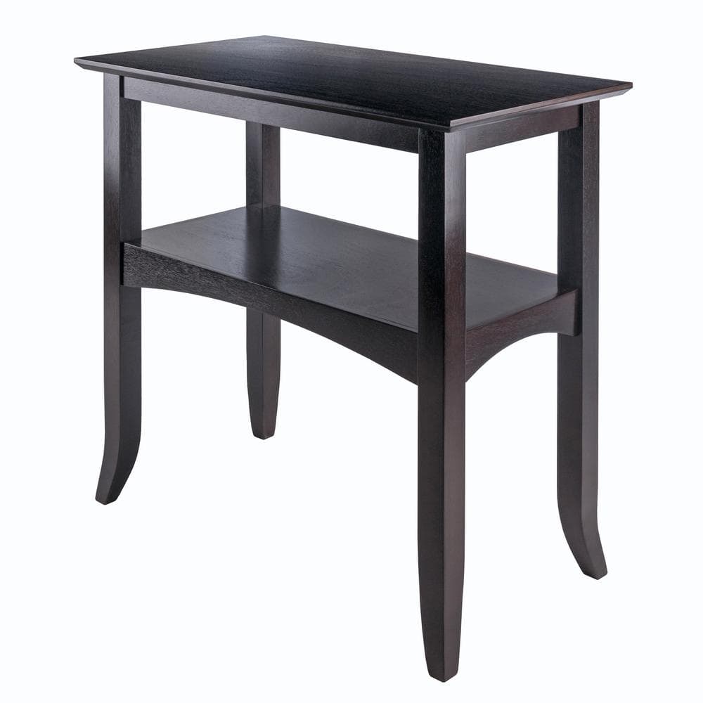 WINSOME WOOD Camden 30 in. Coffee Standard Rectangle Wood Console Hall ...