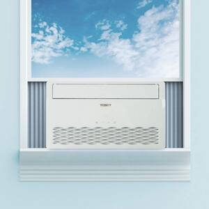 8,000 BTU Window Air Conditioner with Temperature-Sensing Remote ENERGY STAR Window AC for Rooms to 350 sq. ft. in White