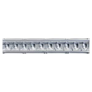 Puffy Archways 0.012 in. x 4.25 in. x 48 in. Metal Bed Moulding Nail-Up Tin Cornice in Lacquered Steel (48 in. ft./Pack)