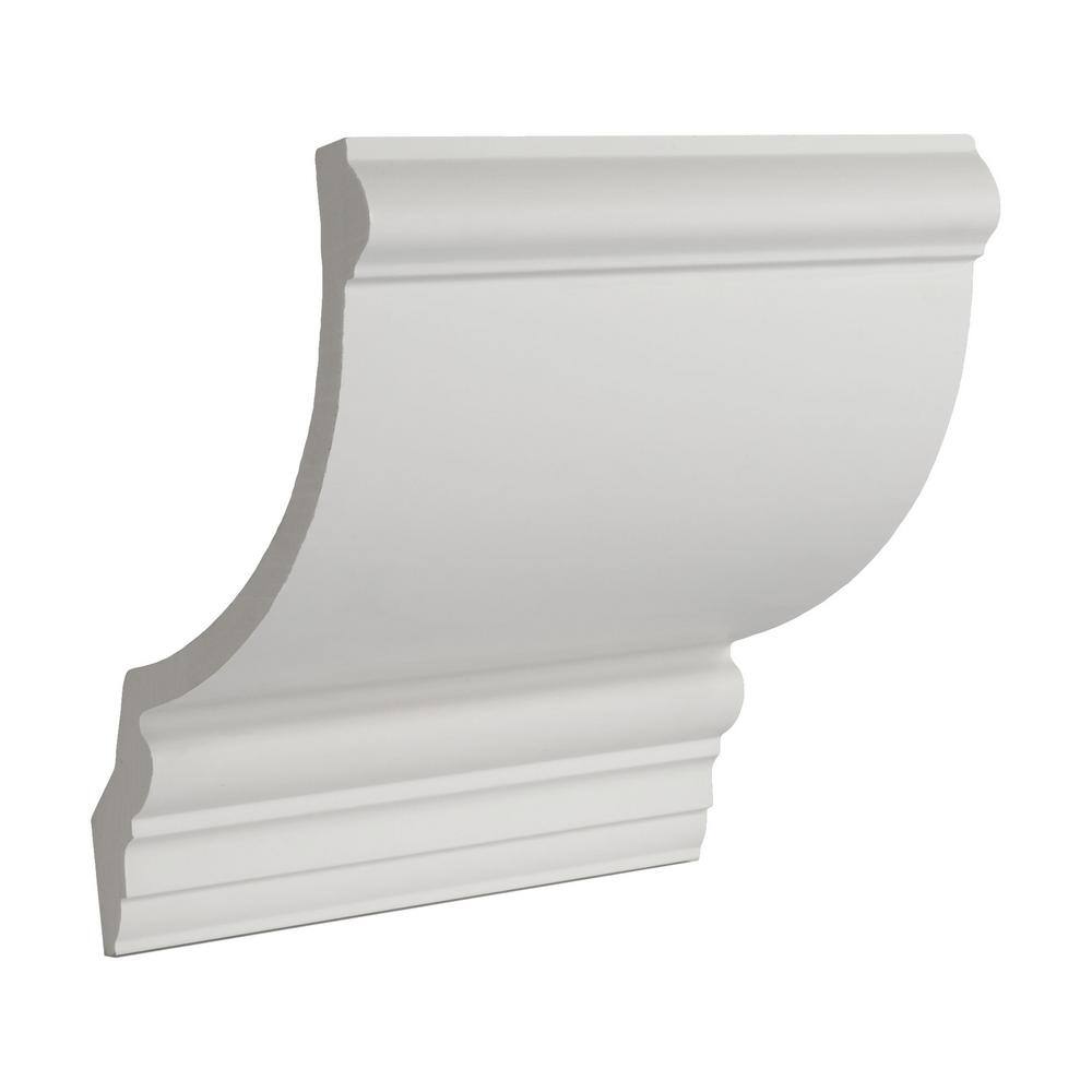6-Inch Primed Polyurethane Crown Moulding Sample
