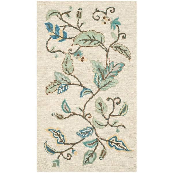  Wildflower Rug 3x4 Area Rug Floral Rugs for Entryway