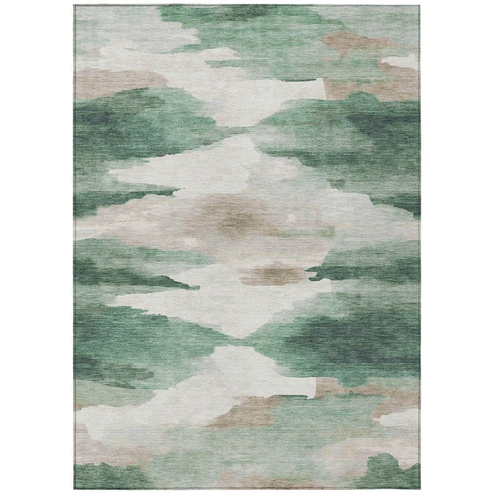 Chantille Machine Washable Indoor/Outdoor Abstract ACN2259 Green 9 ft. x 12 ft. Area Rug price history on PriceWatchPro