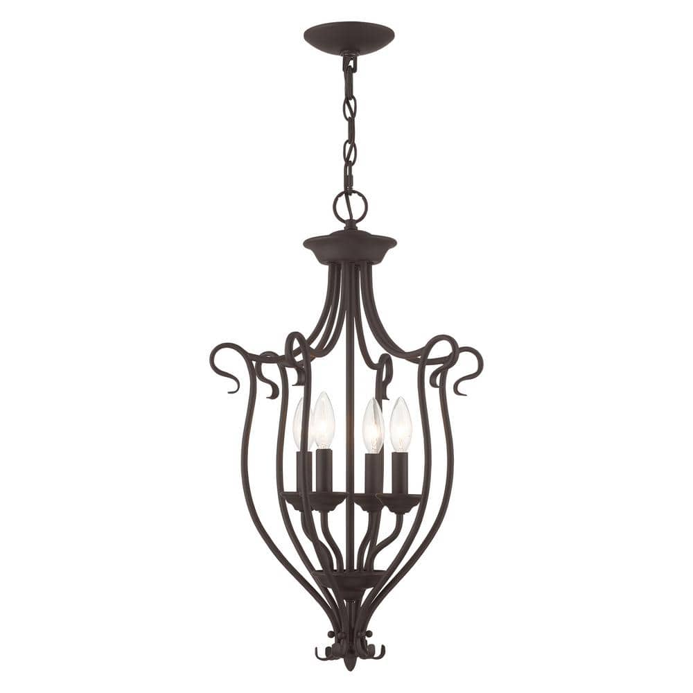 Coronado 4-Light Bronze Mini Chandelier