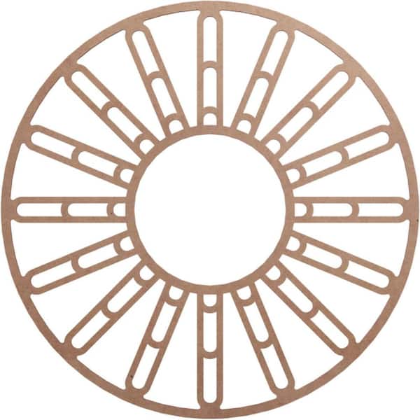 Ekena Millwork 0.25 in. x 34 in. x 34 in. Wood Medallion Moulding