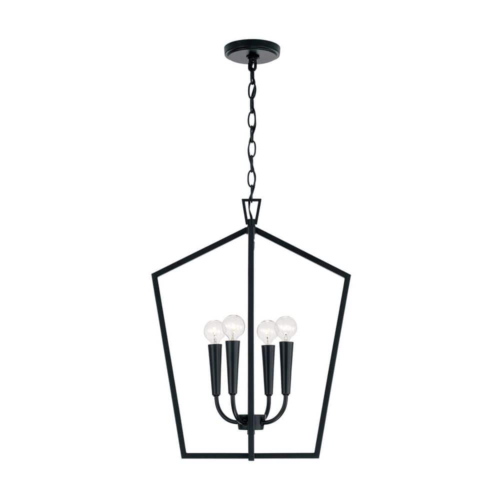 Holden 60-Watts 4-Light Matte Black Foyer Light, No Bulbs Included price history on PriceWatchPro