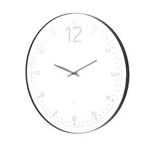 Multi Colored Glass LED Wall Clock with Black Frame