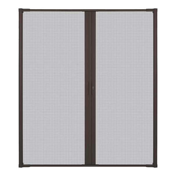 Andersen 72 in. x 84 in. LuminAire Bronze Double Universal Aluminum Gliding Retractable Screen Door