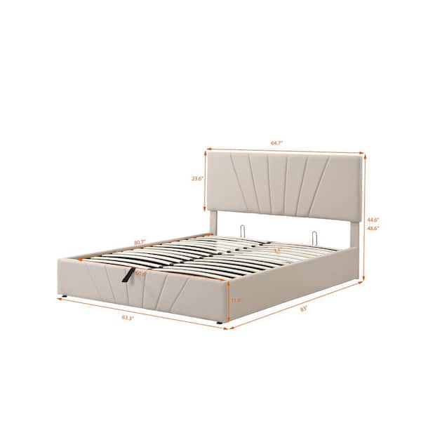 Manila upholstered deals platform bed